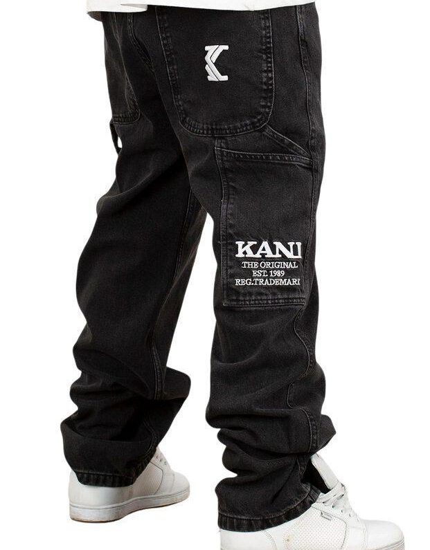 KARL KANI RETRO BAGGY WORKWEAR DENIM VINTAGE BLACK KMI-PL063-001-03-AW26 - KARL KANI
