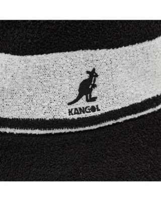 Kangol Bermuda Stripe Bucket Black 03326ST BK001 - KANGOL