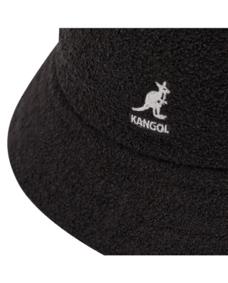 Kangol Big Logo Casual Bucket Hat Black K3407 - KANGOL