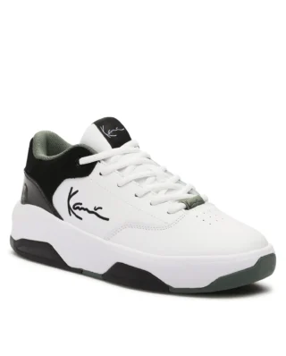 KARL KANI SHOES HANDLES WHITE-BLACK-OLIVE KKFWM000296 - KARL KANI