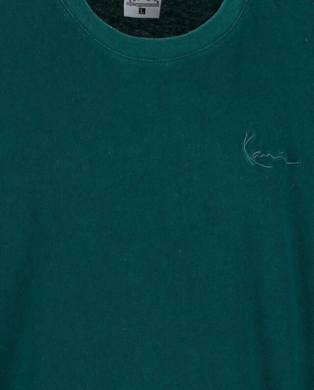KARL KANI SIGNATURE WASHED OVERSIZED T-SHIRT GREEN KM261-016-1 - KARL KANI