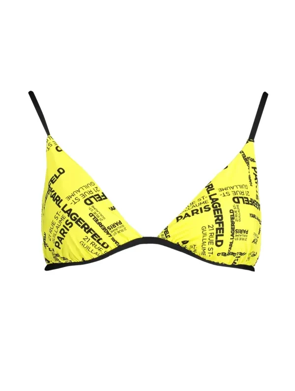 Karl Lagerfeld Beachwear Swimsuit Women Yellow Logo KL20WTP20_47920C0_GIALLOYELL - KARL LAGERFELD