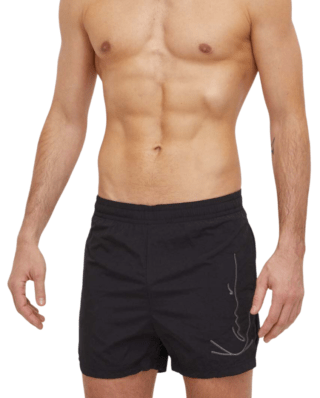 KARL KANI SIGNATURE BOARDSHORTS BLACK KM-SW011-001-01 - KARL KANI