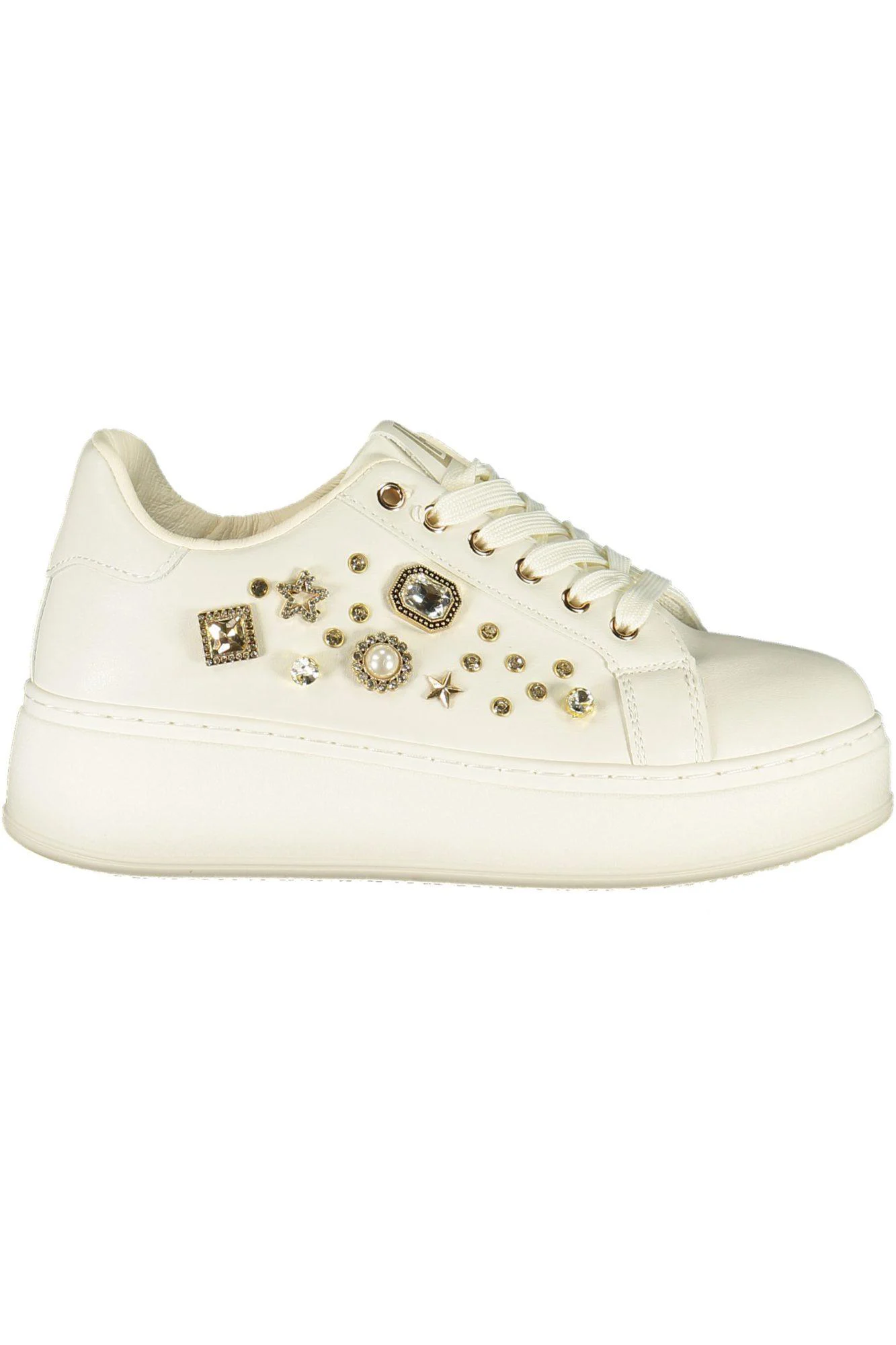 LAURA BIAGIOTTI WHITE SPORTS SHOES 9619_BIIVORY - LAURA BIAGIOTTI