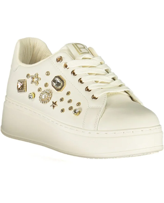 LAURA BIAGIOTTI WHITE SPORTS SHOES 9619_BIIVORY - LAURA BIAGIOTTI