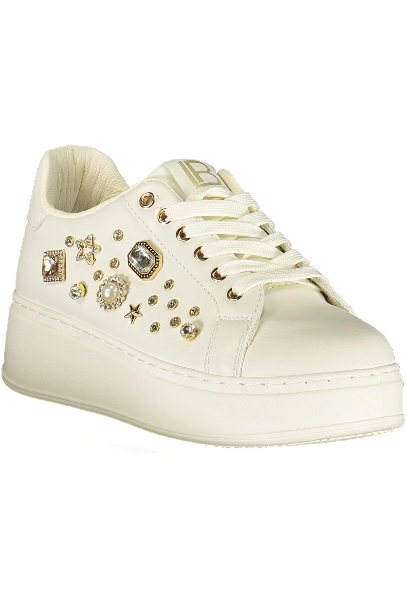 LAURA BIAGIOTTI WHITE SPORTS SHOES 9619_BIIVORY - Image 2