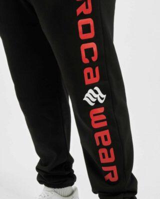 ROCAWEAR BASIC FLEECE PANTS BLACK/RED - Rocawear