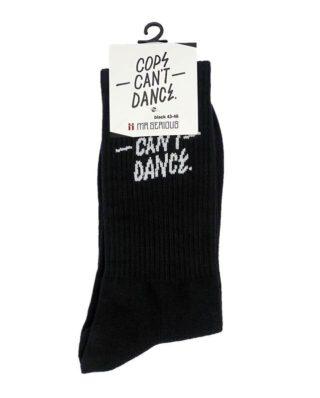 Mr Serious Cops Can't Dance Socks - Black SIze EU 43-46