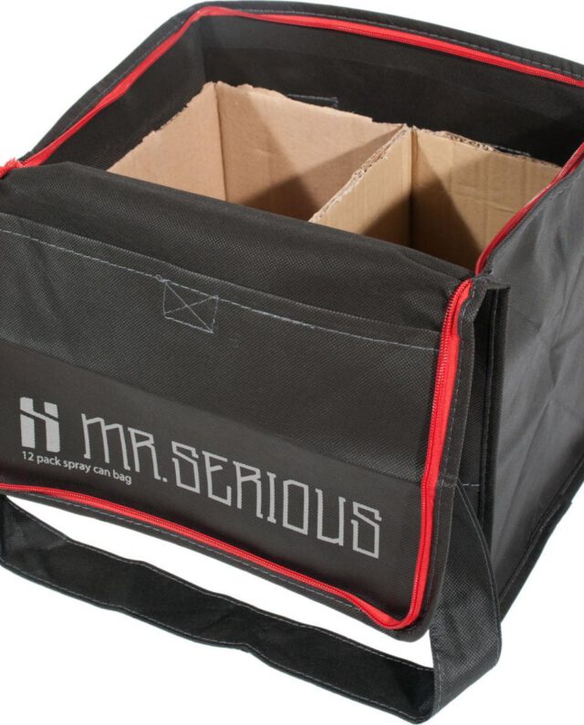 MR. SERIOUS DISTRICT 12 X CAN BAG BLACK 31×26,5x22cm, 19 litre