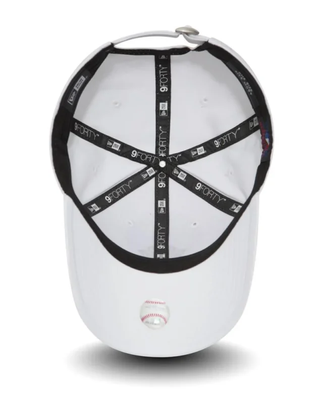 ne010745455-wht4 NEW ERA THE LEAGUE 9FORTY BASIC NEW YORK YANKEES 10745455 CAP WHITE/BLACK - NEW ERA