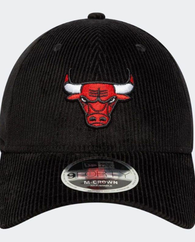 NEW ERA Chicago Bulls MLB Cord Black 9FORTY M-Crown Adjustable Cap 60691056 - NEW ERA