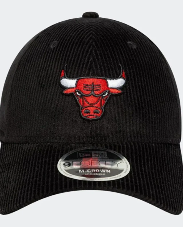 NEW ERA Chicago Bulls MLB Cord Black 9FORTY M-Crown Adjustable Cap 60691056 - NEW ERA