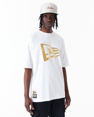 New Era Flag Black Oversized T-Shirt White 60435391