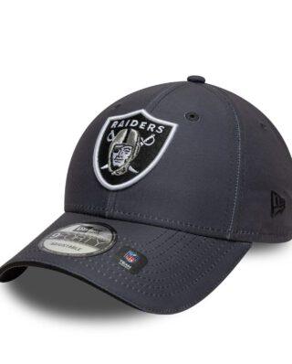 New Era NFL Microfiber Sneaker 9Forty Las Vegas Raiders Anthracite Grey Cap 60771845 - NEW ERA