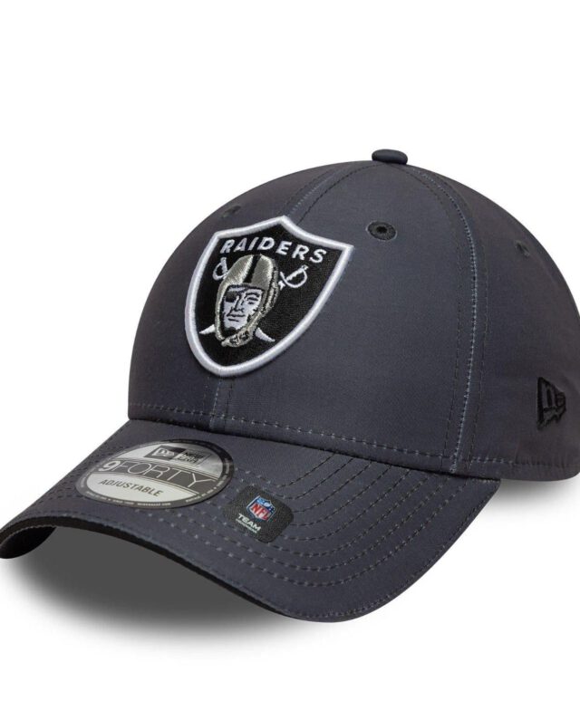 New Era NFL Microfiber Sneaker 9Forty Las Vegas Raiders Anthracite Grey Cap 60771845 - NEW ERA