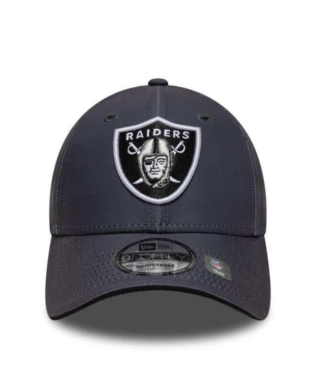 New Era NFL Microfiber Sneaker 9Forty Las Vegas Raiders Anthracite Grey Cap 60771845 - NEW ERA