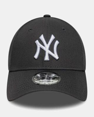 New Era New York Yankees MLB League Essential Charcoal 9FORTY Cap 60771707 - NEW ERA