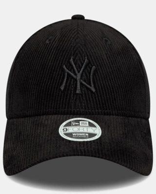 NEW ERA New York Yankees Womens MLB Cord Black 9FORTY Adjustable Cap 60691365 - NEW ERA