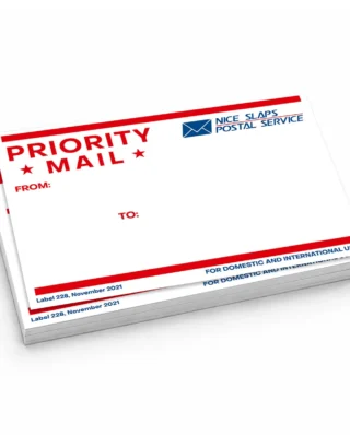 NICE SLAPS Standard Sticker Priority Mail Red, Large 50pcs 10.5 × 14.8 cm - Nice Slaps