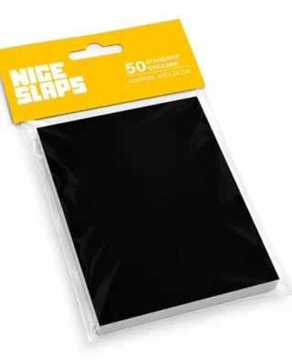 NICE SLAPS Standard Sticker Blanks Black, Medium 50pcs 7.4 × 10.5 cm