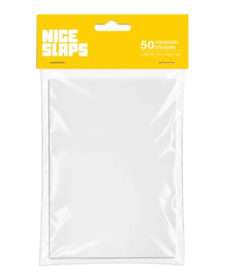 NICE SLAPS Standard Sticker Blanks White, Large 50pcs 10,5 × 14,8 cm