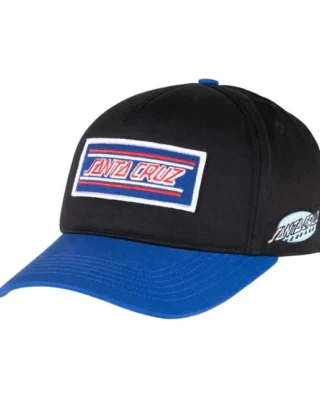 Santa Cruz Podium Snapback Black/Sapphire SCA-CAP-9571 - SANTA CRUZ