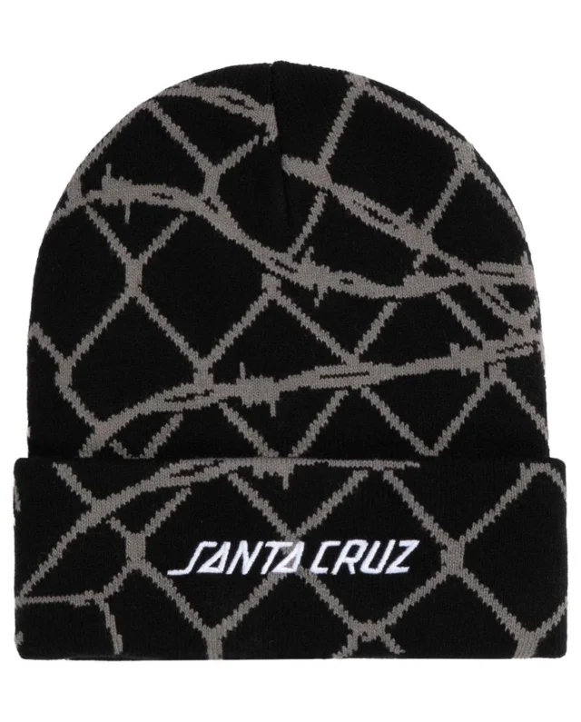 Santa Cruz Spot Chain Beanie Black SCA-BNE-9572 - SANTA CRUZ