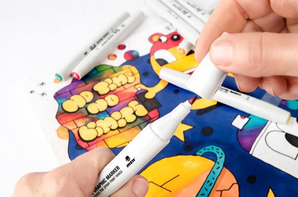 MTN 94 GRAPHIC MARKER 7 MM CHISEL TIP-0.5 MM THIN TIP - Image 2
