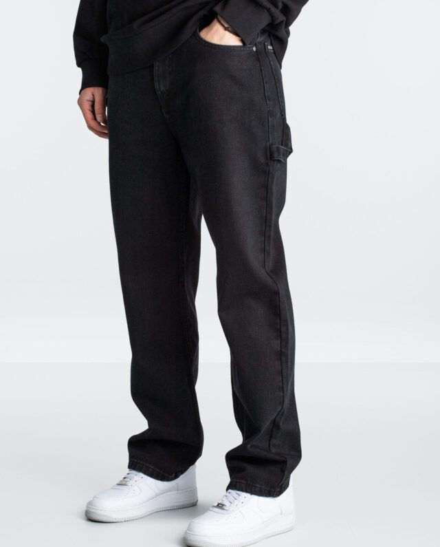PEGADOR DRATO BAGGY WORKWEAR JEANS WASHED BLACK 4400-002-M-GR - PEGADOR
