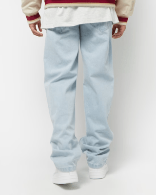 Karl Kani Small Signature Baggy Five Pocket Denim Bleached Blue Blue KMI-PL051-090-12 - KARL KANI