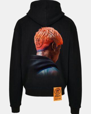 Forgotten Faces Dyed Ultra Heavy Cotton Box Oversized Hoodie Black FOF0085-00007 - FORGOTTEN FACES