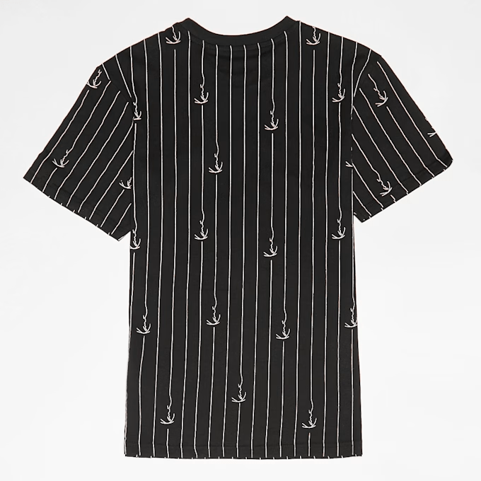 Karl Kani Kids Signature Pinstripe Oversize T-Shirt Black/White KC251-002-1 - Image 3