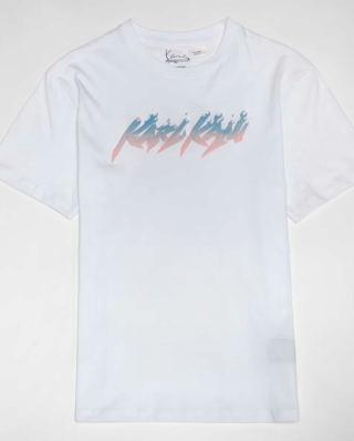 Karl Kani Kids Flames Oversized Tee White KC251-001-1 - KARL KANI