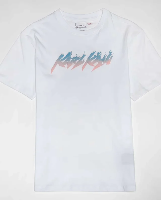 Karl Kani Kids Flames Oversized Tee White KC251-001-1 - KARL KANI