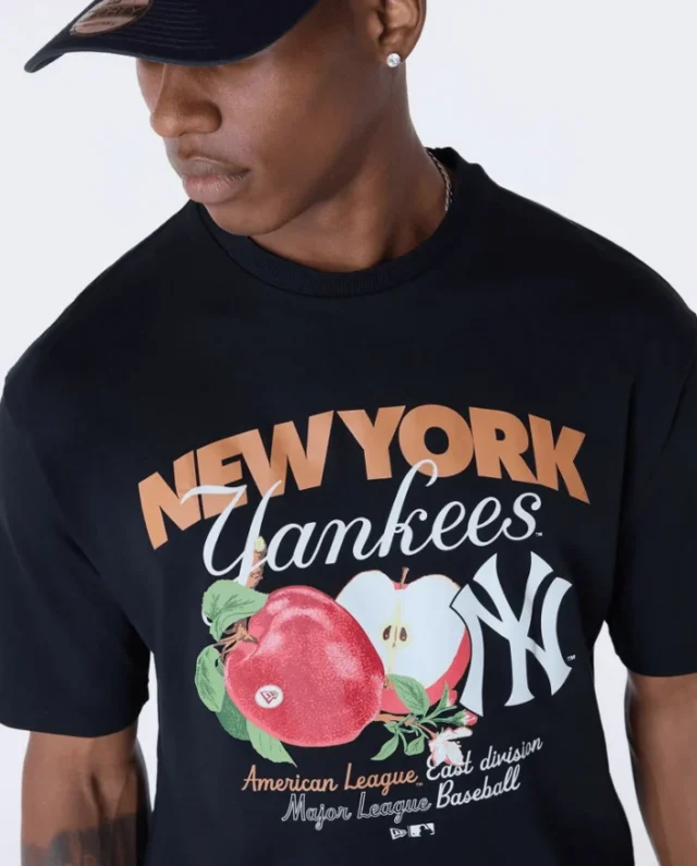 New Era New York Yankees MLB Fruit Black T-Shirt 60596316 - NEW ERA