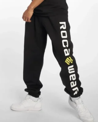 ROCAWEAR BASIC FLEECE PANTS BLACK/LIME - Rocawear