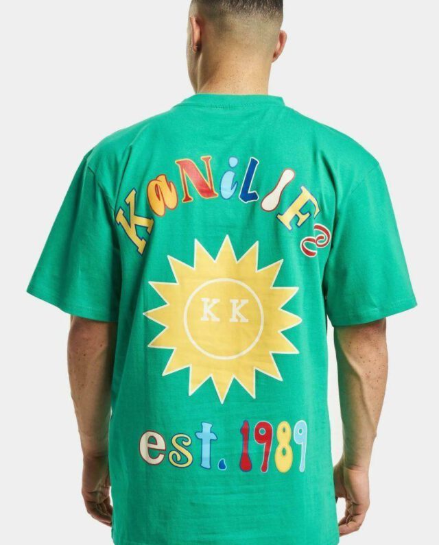 KARL KANI SMALL SIGNATURE KANILIFE TEE GREEN KU232-018-2 - KARL KANI