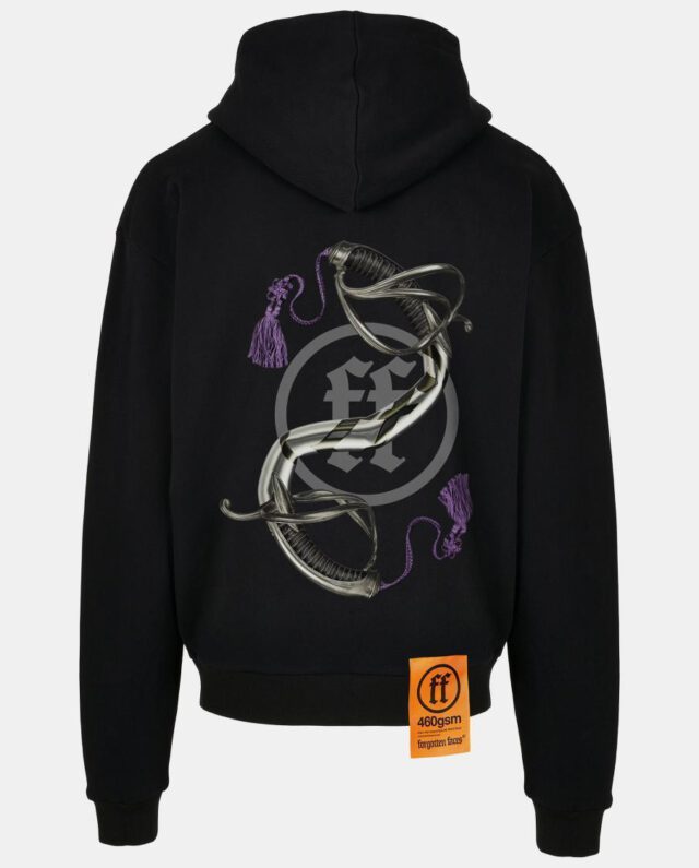 Forgotten Faces Endless Ultra Heavy Cotton Box Oversized Hoodie Black FOF0101-00007 - FORGOTTEN FACES