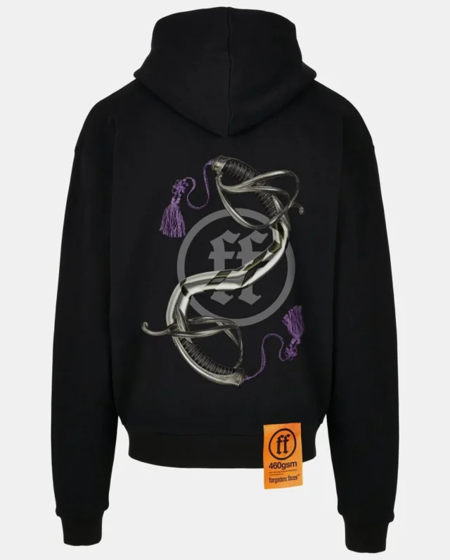 Forgotten Faces Endless Ultra Heavy Cotton Box Oversized Hoodie Black FOF0101-00007 - FORGOTTEN FACES