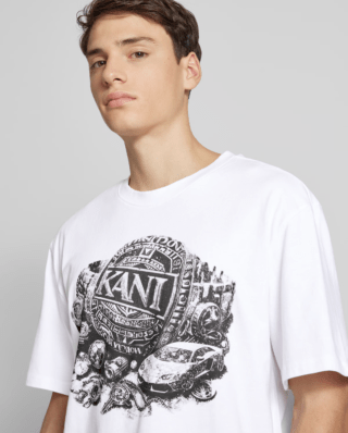 Karl Kani Icy Watch Tee White KM244-022-1 - KARL KANI