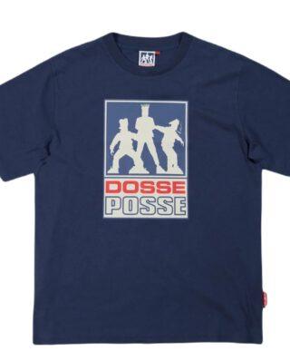 Dosse Posse Box Logo Short Sleeve T-shirt Navy DP-003