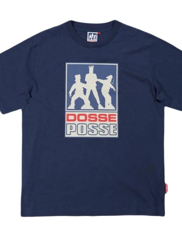 Dosse Posse Box Logo Short Sleeve T-shirt Navy DP-003