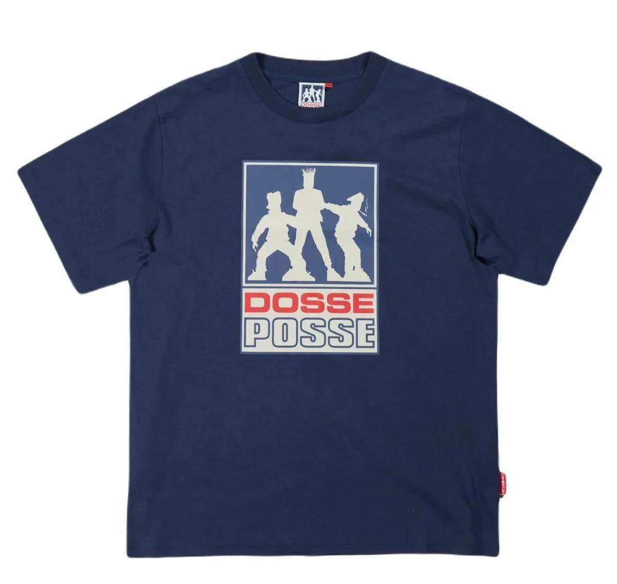 Dosse Posse Box Logo Short Sleeve T-shirt Navy DP-003