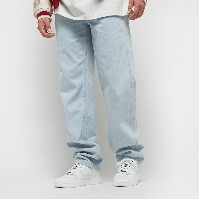Karl Kani Small Signature Baggy Five Pocket Denim Bleached Blue Blue KMI-PL051-090-12 - KARL KANI