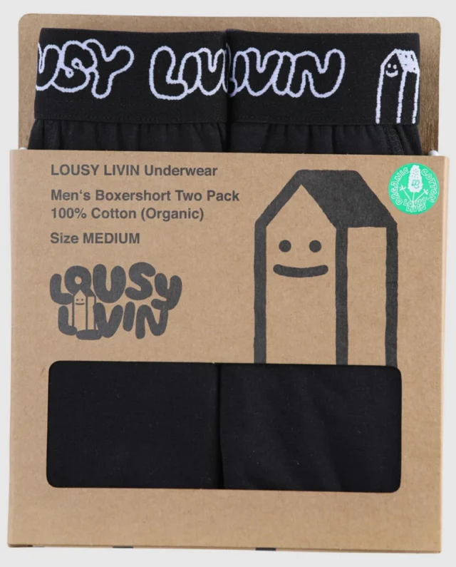 Lousy Livin LUUWTRU2P Trunks 2 Pack Black - Lousy Livin
