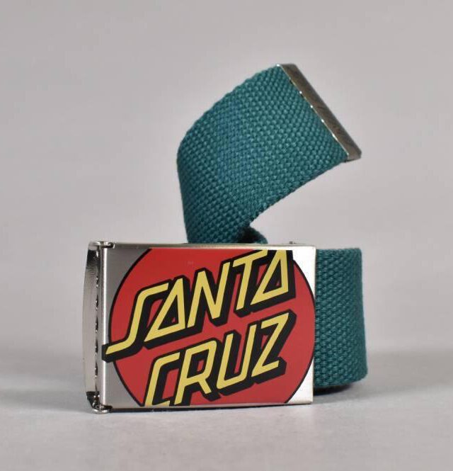 SANTA CRUZ CROP DOT BELT TEAL SCA-BEL-0192 122 cm - SANTA CRUZ