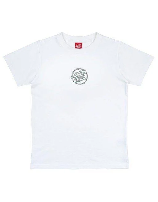Santa Cruz Youth Glint Dot T-Shirt White SCA-YTE-1579 - SANTA CRUZ