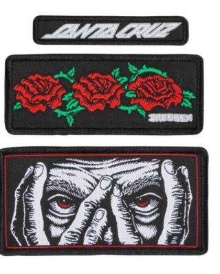 SANTA CRUZ DRESSEN EYES ROSES PATCH SET SCA-ACC-0218 - SANTA CRUZ