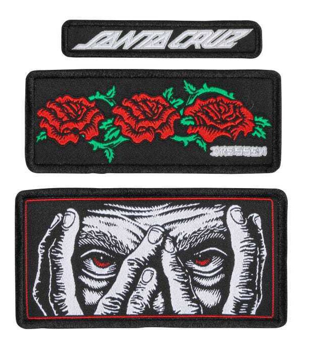 SANTA CRUZ DRESSEN EYES ROSES PATCH SET SCA-ACC-0218 - SANTA CRUZ