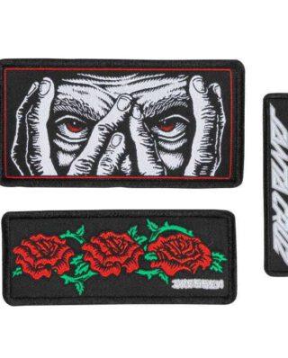 SANTA CRUZ DRESSEN EYES ROSES PATCH SET SCA-ACC-0218 - SANTA CRUZ